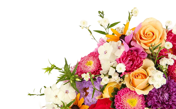 A beautiful bouquet of fresh, colorful flowers